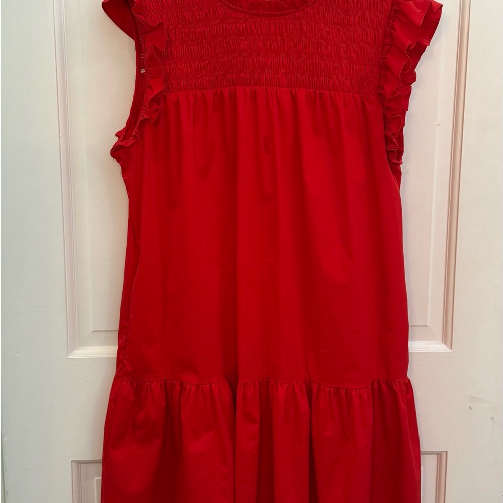 Strut & Bolt Red Ruffled Dress size large